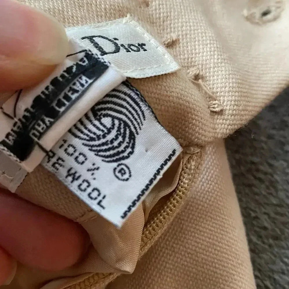 Christian Dior 100% Wool Vintage Pencil Skirt Size 8 - Picture 4 of 8